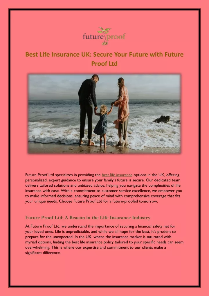 best life insurance uk secure your future with