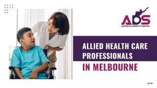 Allied Health Care Professionals in Melbourne