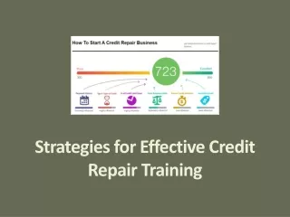 Strategies for Effective Credit Repair Training