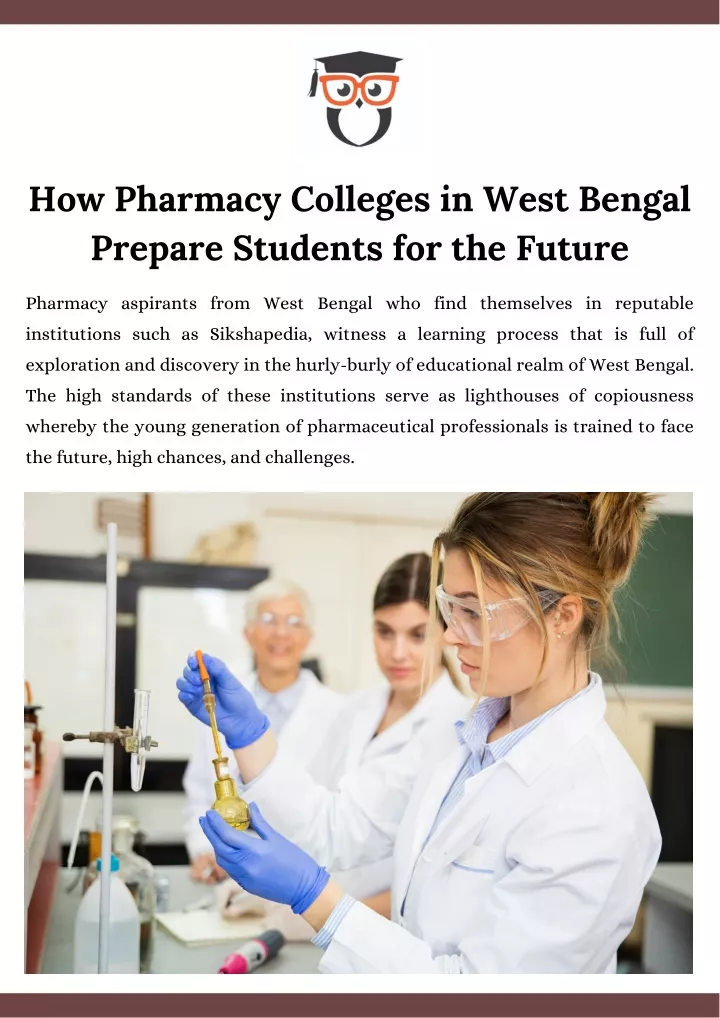 how pharmacy colleges in west bengal prepare