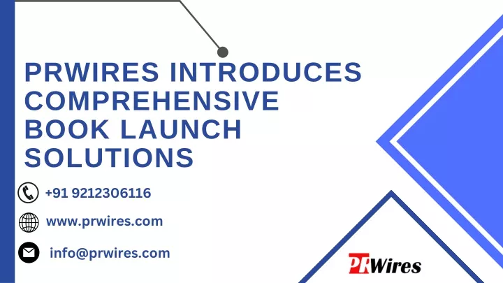 prwires introduces comprehensive book launch