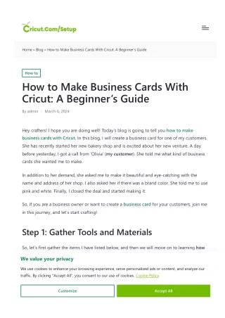 How to Make Business Cards With Cricut: A Beginner’s Guide