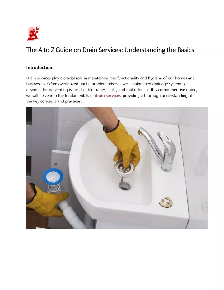 the a the a to to z guide on drain services