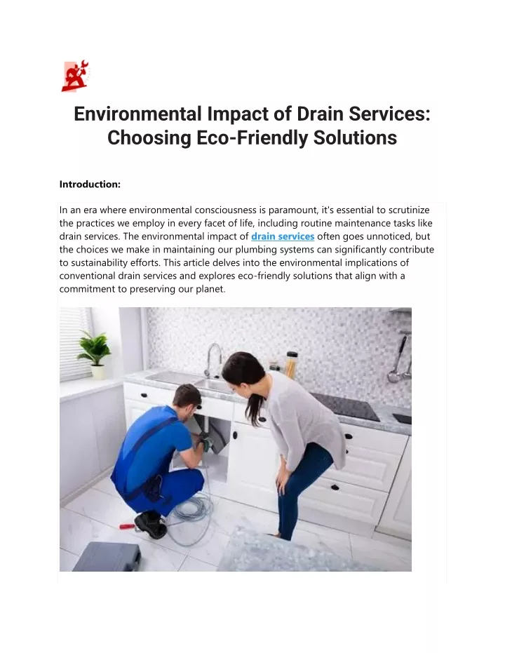 environmental impact of drain services choosing