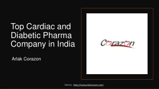 Top Cardiac and Diabetic Pharma Company in India - Arlak Corazon