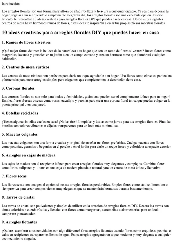 diez ideas creativas para arreglos florales DIY que puedes hacer en casa