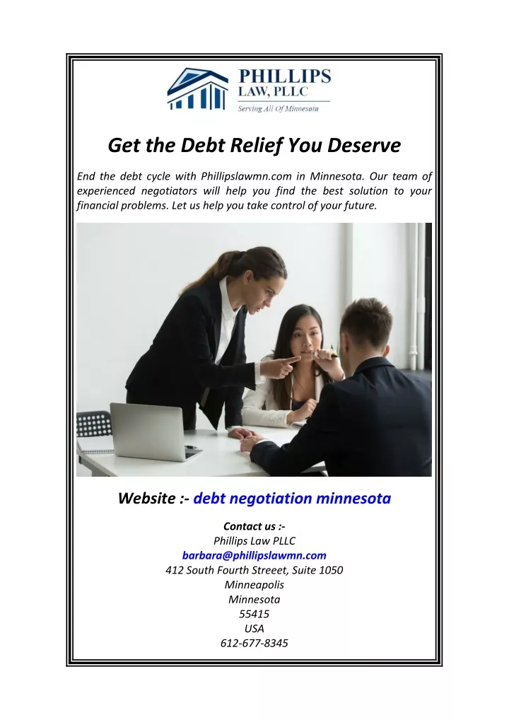 get the debt relief you deserve