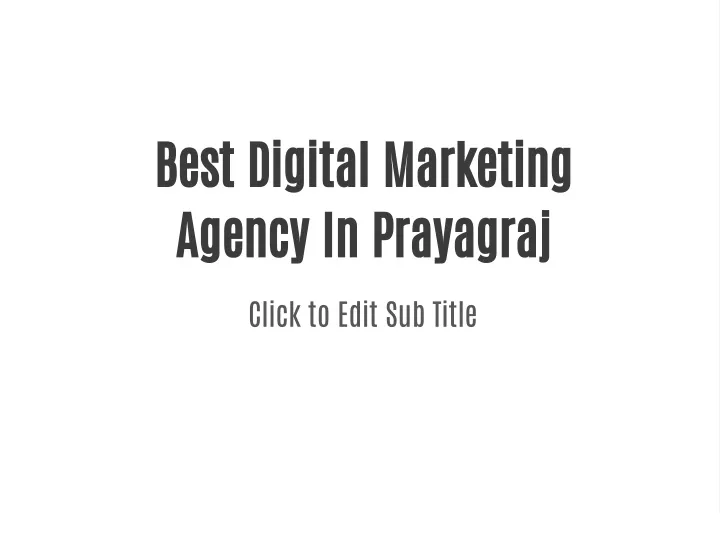 best digital marketing agency in prayagraj