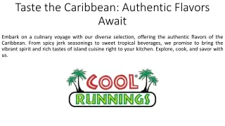 Taste the Caribbean_Authentic Flavors Await