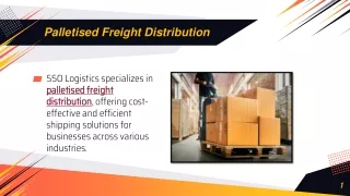 Palletised Freight Distribution