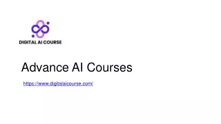 Unlock the Future with Our Digital AI Course: Advance AI Courses