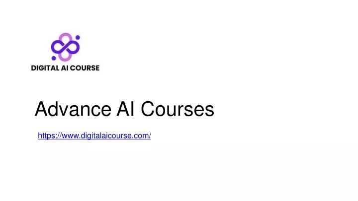 advance ai courses