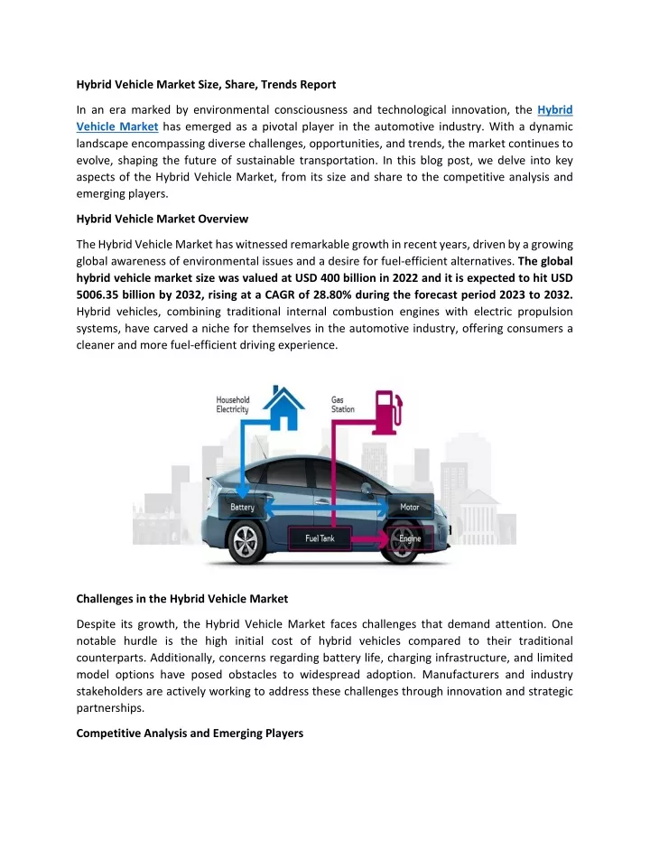 hybrid vehicle market size share trends report