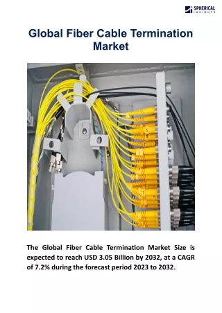 Global Fiber Cable Termination Market