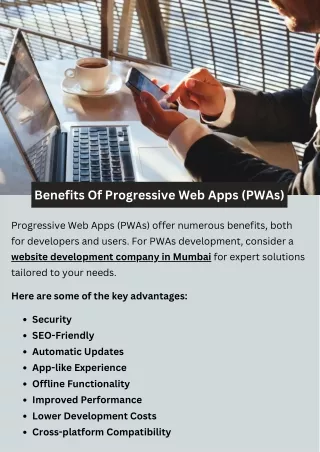 Benefits Of Progressive Web Apps (PWAs)