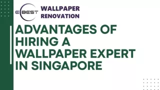 Advantages Of Hiring A Wallpaper Expert In Singapore
