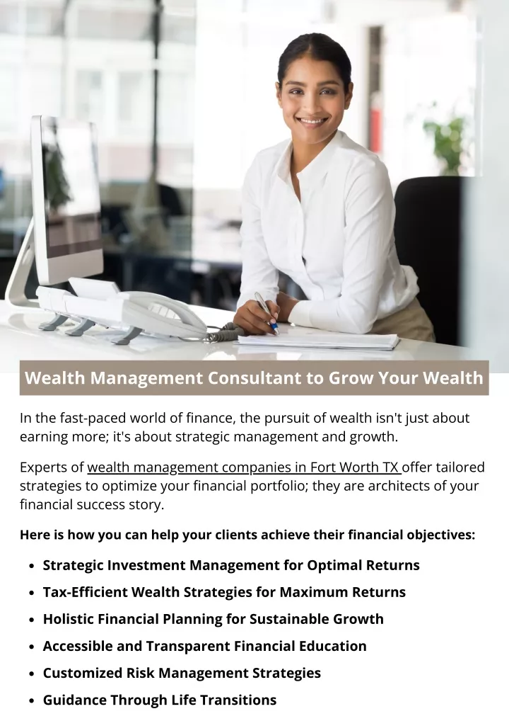 wealth management consultant to grow your wealth