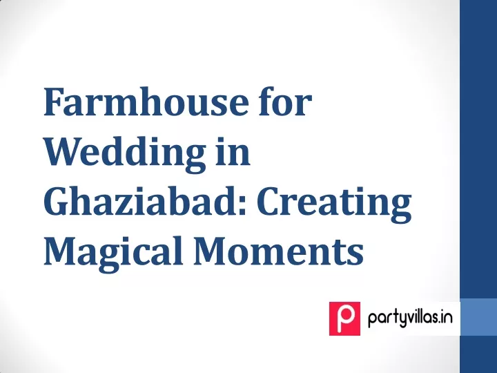 farmhouse for wedding in ghaziabad creating