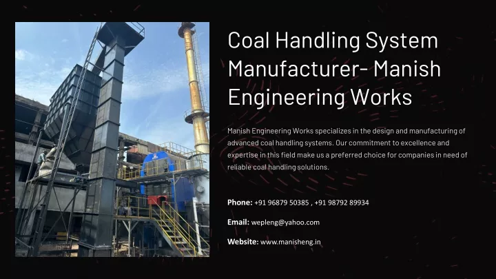 coal handling system manufacturer manish