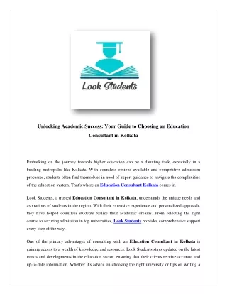 lookstudents{Education Consultant Kolkata} 2