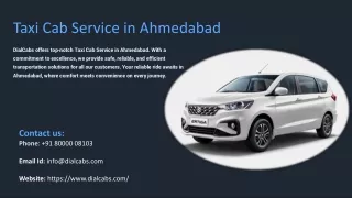 taxi cab service in ahmedabad