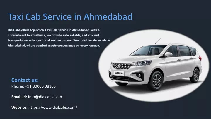 taxi cab service in ahmedabad
