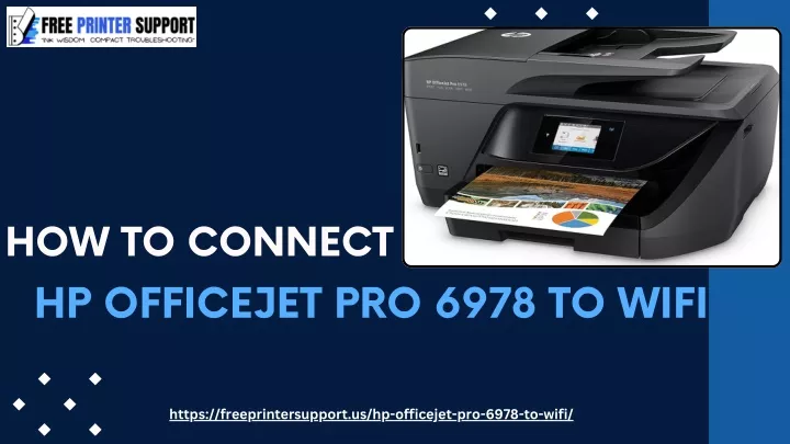 how to connect hp officejet pro 6978 to wifi