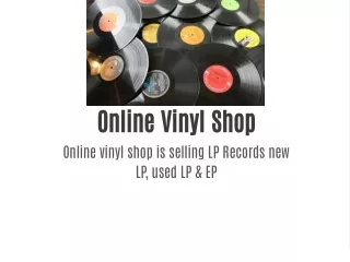 online vinyl shop