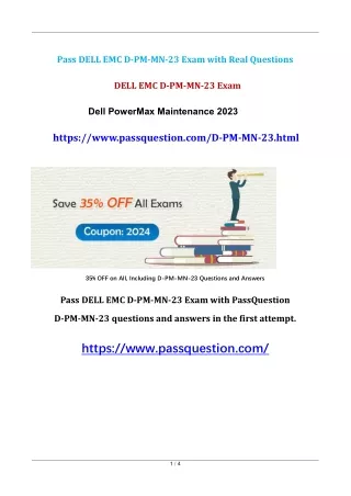 pass dell emc d pm mn 23 exam with real questions