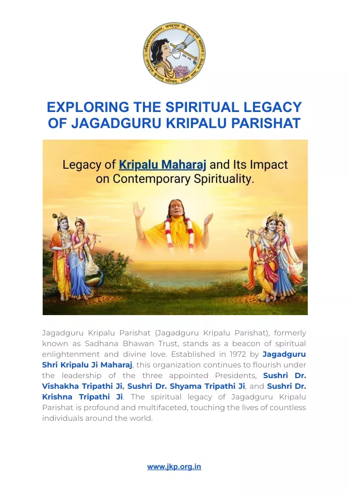 exploring the spiritual legacy of jagadguru