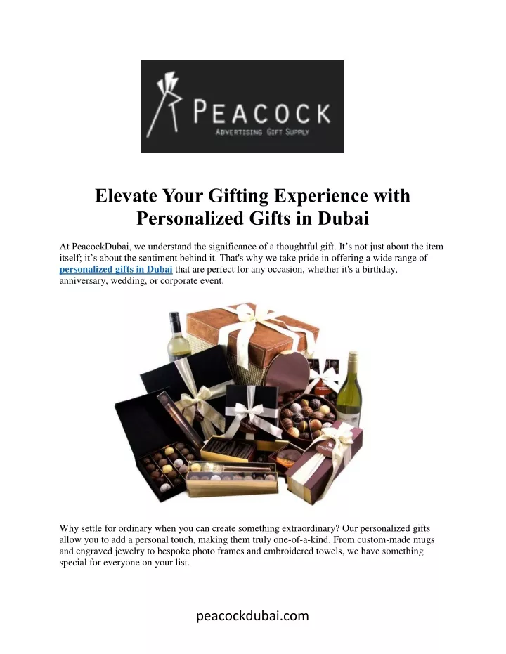 elevate your gifting experience with personalized