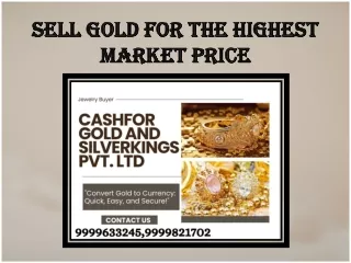 Sell Gold For The Highest Market Price