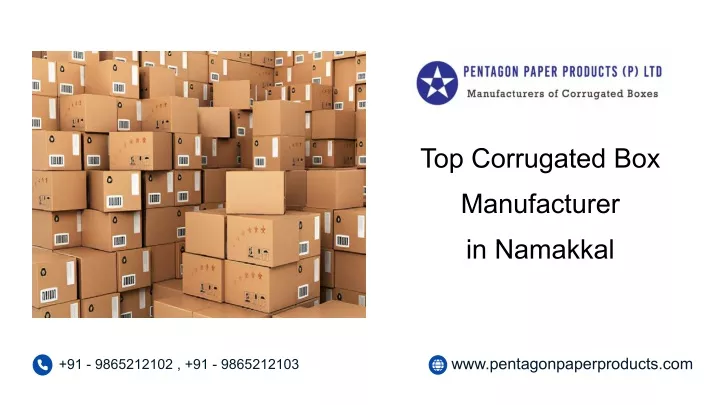 top corrugated box manufacturer in namakkal