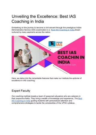_Contant Best IAS Coaching in Delhi