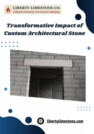 The Influence of Custom Architectural Stone in Contemporary Spaces