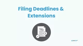 Filing Deadlines & Extensions - BookkeeperLive