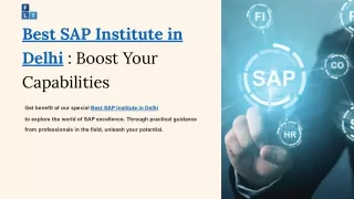 best sap institute in delhi boost your