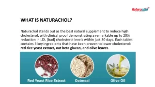 Best Natural Supplement To Reduce High Cholesterol - Naturachol