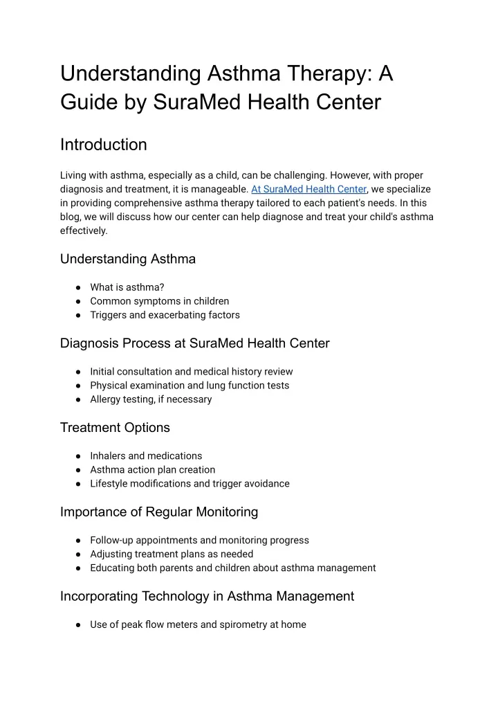 understanding asthma therapy a guide by suramed