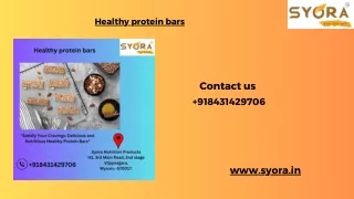 healthy protein bars ppt submission
