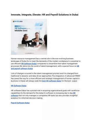 innovate integrate elevate hr and payroll