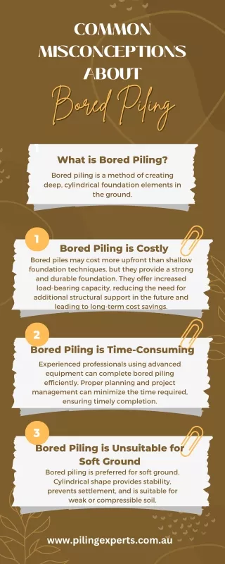 Common Misconceptions About Bored Piling