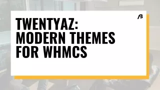 TwentyAz: Modern Themes for WHMCS