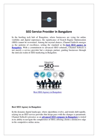 SEO Service Provider in Bangalore