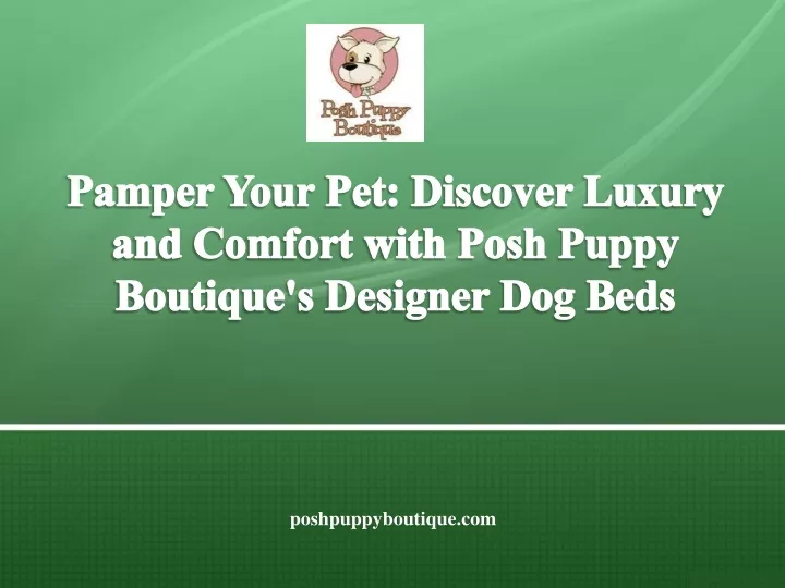 pamper your pet discover luxury and comfort with