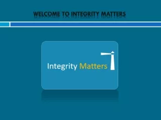 Information Aecurity Data Privacy Training | Integrity Matters