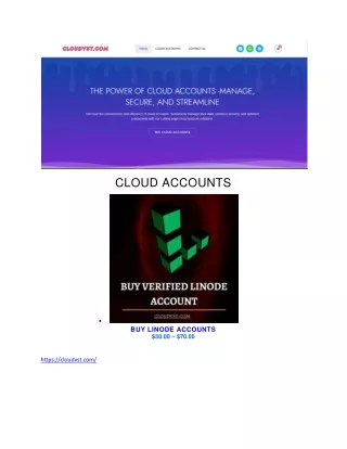 the power of cloud accounts