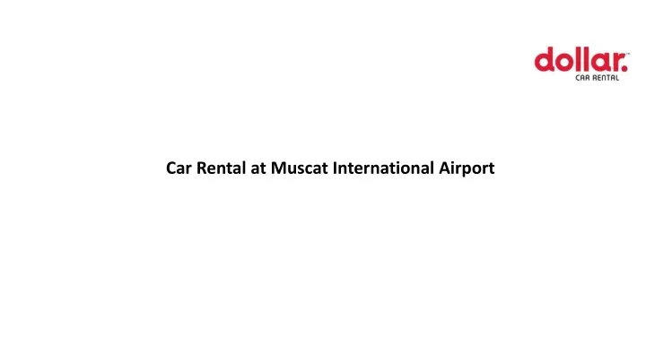 car rental at muscat international airport