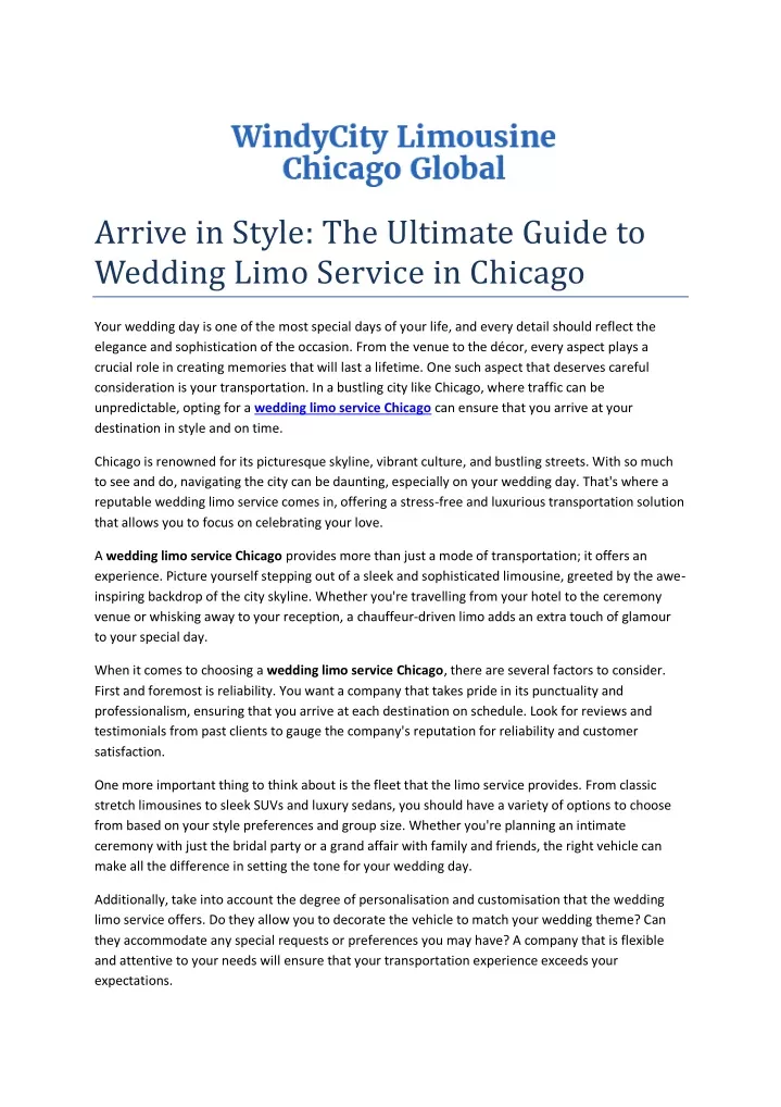 arrive in style the ultimate guide to wedding