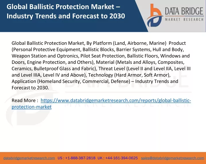 global ballistic protection market industry